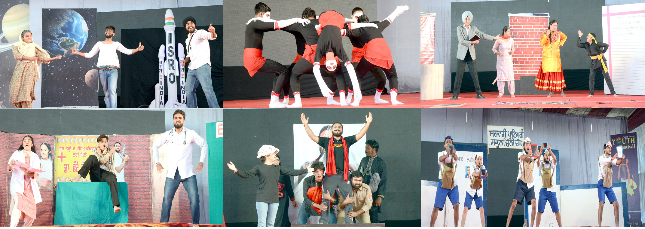 Social issues were presented in the theatre events at Vet Varsity Youth Festival